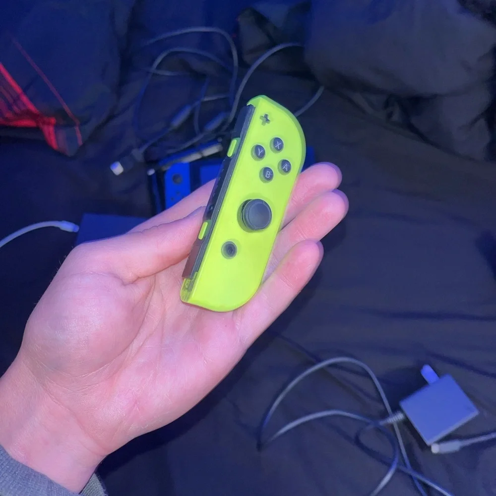 Nintendo Switch Console Blue and Yellow Joy-Con #comes with 2 Nintendo docks